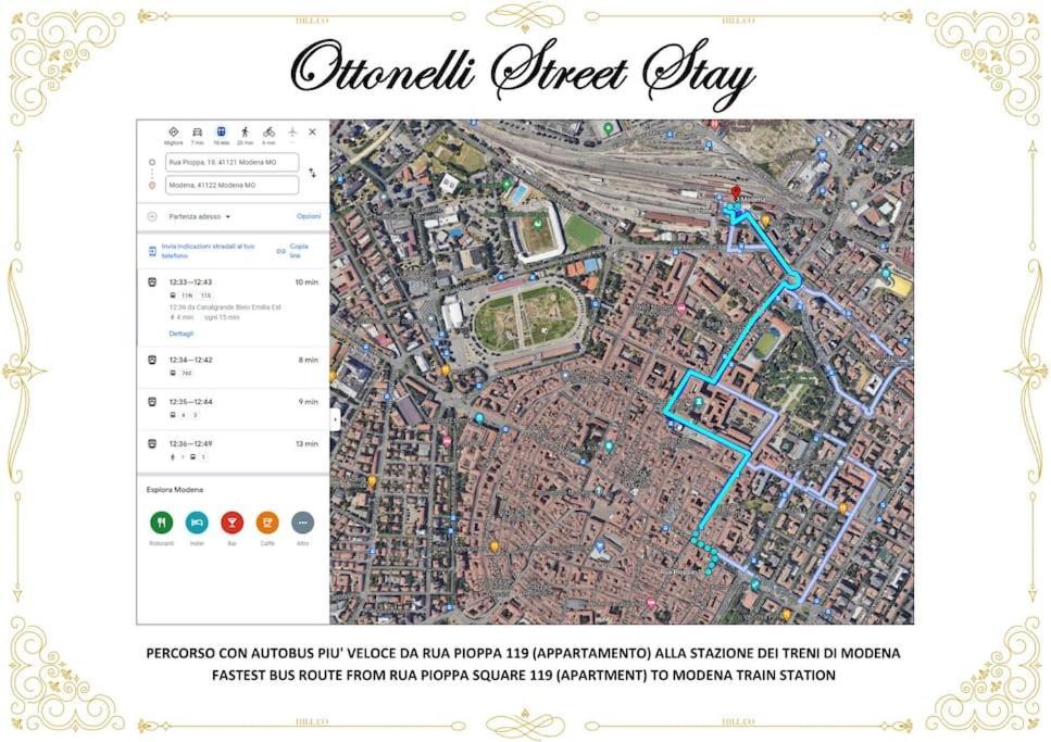 מודנה Ottonelli Street Stay- Wifi Fibra Free Tra Storchi & Centro Storico מראה חיצוני תמונה